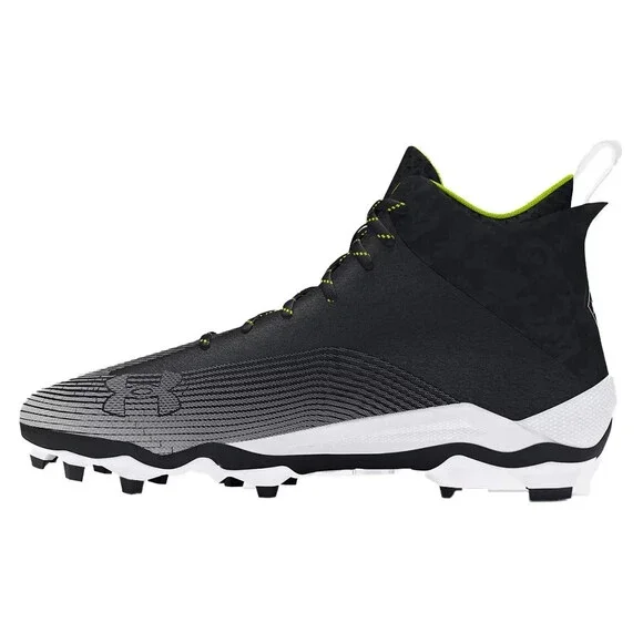 Under Armour Hammer 2 MC 3027306-001 Men's Black Lace-Up Football Cleats ZAP631